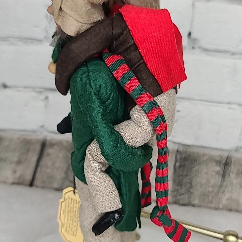 Byers' Choice Caroler '91 & '93 Bob Cratchit/Tiny Tim From 